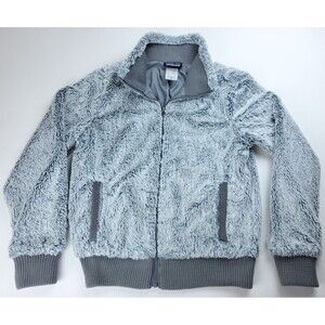 XS Patagonia Women's Gray Conejo Full Zip Jacket monkey sherpa